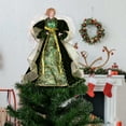 thumbnail image 2 of Northlight Angel with Lighted Wings Christmas Tree Topper - 14" - Green and Gold, 2 of 5