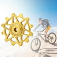 thumbnail image 2 of 12T/14T Rear Derailleur Pulley Aluminum Alloy Jockey Wheel Ceramic Guide Pulley Roller , Mountain Bike, , BMX , 12T Gold, 2 of 8
