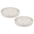 thumbnail image 1 of Uxcell 6 Inch Plant Saucers Tray, Durable Plastic Round Flower Pot Drip Tray, White 2Pcs, White 11.8 Inch, 1 of 5