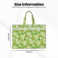 thumbnail image 3 of Salouo Kiwi Lemon for Canvas Tote File Bag, Tote Bag With Zipper Business Briefcase Document Bag with Handle A4 File Organizer Laptop Bag for Travel & Work, 3 of 8
