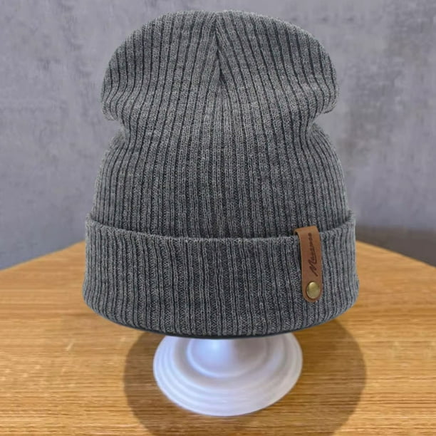 Bonnet Tricoté Unisexe  Gris , Coupe-vent, 3 Trous, Doux Et Chaud Ideal Pour Lhiver Et Lexterieur~p152371896