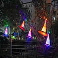 thumbnail image 4 of Halloween Decorations Witch Hat Outdoor Hanging Lighted Glowing Witch Hat Decorations Halloween Led Glowing String Battery Operated Halloween Decor for Outdoor, 4 of 8