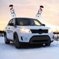 thumbnail image 4 of GXXGREAT Christmas Car Decorations Set: Unique Snowman Staff & Clips Festive Vehicle Accessories Auto Trim Package For Joyful Seasonal Drive, 4 of 9