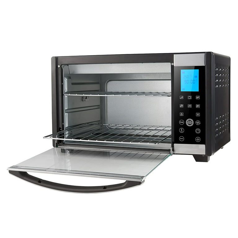 Emerson 6-Slice Convection & Rotisserie Countertop Toaster Oven with  Digital Touch Control in Stainless Steel, ER101004 