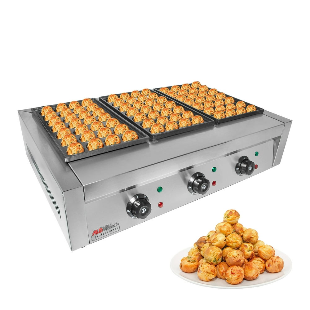 Takoyaki Grill with Three Plates Electric Takoyaki Machine No plug
