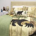 thumbnail image 2 of Donna Sharp Painted Bear "Bear" Decorative Lodge Throw Pillow, 2 of 6