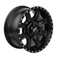 thumbnail image 4 of 4/156 Tusk Cascade Wheel 14x7 5.0 + 2.0 Matte Black for Polaris Rzr 900 Trail 2015-2020, 4 of 7