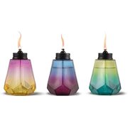 3-Pack Royal Ombre Tabletop Torches, 5.25" – Purple, Yellow & Green Outdoor Torches for Patio & Backyard | Weather-Resistant | Includes Long-Lasting Wick & Snuffer$$Tools & Hardware Other
