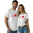 thumbnail image 4 of Valentines Day Matching Couples Shirts His and Hers Interactive Tees for Couples and Anniversaries with Funny Designs,White,3XL, 4 of 4