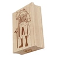 thumbnail image 1 of Dapper Gentleman Frog In Coat Rectangle Rubber Stamp Stamping Scrapbooking Crafting - Large 2.5in, 1 of 7