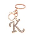 thumbnail image 2 of Porte-clés 26 Lettres Strass Unisexe Compact Longue Durée Porte-Clés Sac Décoration, 2 of 8
