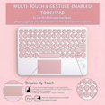 thumbnail image 4 of Wireless Keyboard Cover with Trackpad & Mouse for Lenovo Idea Tab Pro 12.7 Inch 2025,Pink, 4 of 7