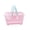 B, variant on KGJQ Storage Basket, with Thickened Handle And Hollow Design, Vertical Stripes Multi-Use Organizer for Fruits Vegetables
