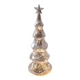 thumbnail image 1 of Figura De árbol De Navidad De Cristal Con Luz, Decoración Navideña Para Ventana, Hogar, Festival, L, Plata L Plata, 1 of 9