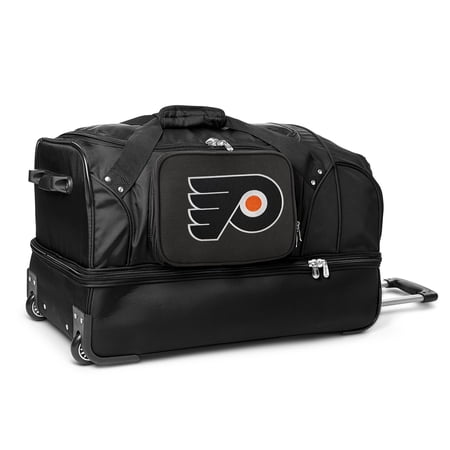MOJO Philadelphia Flyers Black 27 2-Wheel Drop Bottom Rolling Duffel Bag