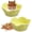 Yellow, variant on 2 Pcs Hamster Food Bowl, Ceramic Dwarf Hamster Food Bowl Feeder Water Rat Bowl Small Animal Food Dish for Golden Bears, Hedgehogs, Dutch Pigs, Parrots (Yellow)