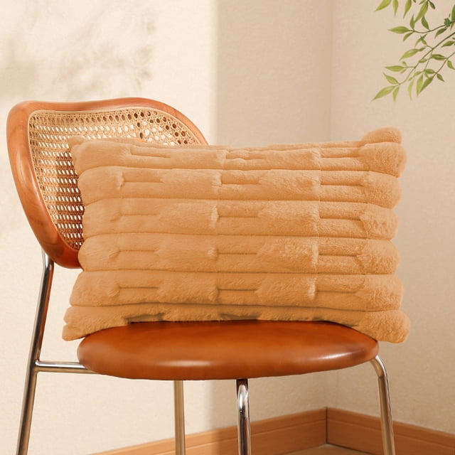 Uuiauoio Velvet Pillow Cover Soft Flannel Knit Throw Sham Cozy Winter Cushion Case for Sofa Bed Decor