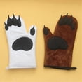 thumbnail image 3 of Bear Claw Design Microwave Oven Gloves for Kitchen Baking and Insulation Use, 3 of 5