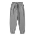 thumbnail image 4 of lkfuzj Men's Casual Sport Jogger Pants - Pocket, Drawstring, Solid Color, Elastic Waist, Skin-Friendly Breathable, Soft Comfortable Running Hiking Daily Yoga Work Vacation Outdoor Casual Use, 4 of 7