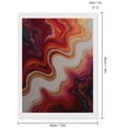 thumbnail image 2 of Diamond Art Kits for Adults, Abstract Swirl Red Gold White Waves 5D Diamond Painting Kits for Adults Beginners, DIY Full Drill Diamond Painting, Gem Art and Crafts 12x16, 2 of 7