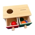 thumbnail image 3 of Milaget Object Permanence Box Baby Development Toy for Children Valentines Day Gifts 2 Drawers, 3 of 9
