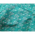 thumbnail image 3 of oneOone Silk Tabby Turquoise Blue Fabric Fish Ocean Craft Projects Decor Fabric Printed By The Yard 42 Inch Wide, 3 of 3