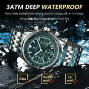 POEDAGAR Luxury Stainless Steel Watch for Men Waterproof Luminous Date Chronograph Man Watch Sport Quartz Men's Watches