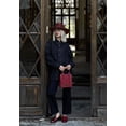 thumbnail image 2 of EMILIA Burgundy Patent Stud Penny Loafers, 2 of 6