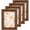 Brown, variant on Concepts Gold 4x6 Ornate Vintage Resin Frame with HD Glass, Wall/Tabletop