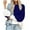 Blue, variant on Ahdbta Pullovers Sweaters for Women Round Neck Lantern Long Sleeve Cable Knit Tops Color Block Fall Winter Comfy Sweaters