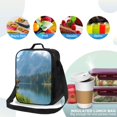 thumbnail image 4 of Fotbe Majestic Deer Mountain Lake Lonchera Bolsa de Almuerzo para Hombres y Mujeres, Lonchera de Gran Capacidad, Bolsa de Almuerzo Reutilizable, Bolsa Térmica Aislante, 4 of 7