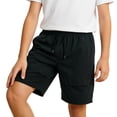 thumbnail image 3 of Krdevn Kids Cargo Shorts, Boys Casual Athletic Shorts with Pockets,9-10 Years, 3 of 9