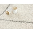 thumbnail image 5 of 4â€™ x 6â€™ Ivory Modern Uneven Lattice Area Rug, 5 of 7