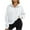 White, variant on Aofany Sweatshirt for Women Half Zip Cropped Pullover Fleece Hoodies Fall Winter Tops Thumb Hole