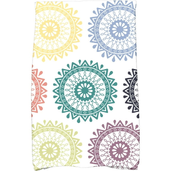 Simply Daisy 18" x 30" Groovy Geometric Print Kitchen Towel