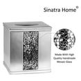 thumbnail image 4 of Sinatra Tissue Box Cover Square Tissue Holder for Bathroom Bedroom Living Room, Silver, 4 of 6