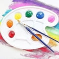 thumbnail image 3 of 3 Pieces White Oval Plastic Paint Palette, 3 of 4