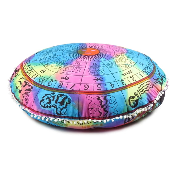 Gypsie Blu Round Floor Cushion Cover Cotton Mandala Bohemian Living Room Home Decor 32 Inches Online