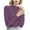 Purple, variant on Scyoekwg Womens Long Sleeve Tops Crew Neck Bottoming Shirt Lightweight Loose Fall Tops Dressy Casual Blouses Trendy Solid Color Pullover (Black,M)