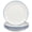 White with Navy Blue Rim, variant on LaGlint 10.5 inch Dinner Plate Set of 6, Lightweight Round Opal Glass White Dinnerware Plates, Dishwasher and Microwave Safe