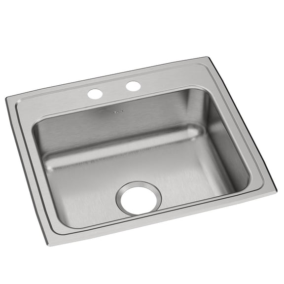 Elkay, PSR22192 , 20 Gauge Stainless Steel 22" x 19.5" x 7.125" Single Bowl Drop-in Kitchen Sink, Sinks