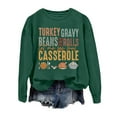 thumbnail image 4 of Thanksgiving Sweatshirts for Women Letter Turkey Gravy Beans And Rolls Printed Cute Crewneck Sweaters Casual Style Loose Fit Fall Long Sleeve Y2K Outfits Winter Pullover Tops, 4 of 4