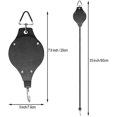 thumbnail image 3 of Paquete de 4 poleas retráctiles para colgar plantas, para cestas de jardín, macetas y comederos para pájaros, colgar y tirar para regar o alimentar (negro, 4) ER, 3 of 5