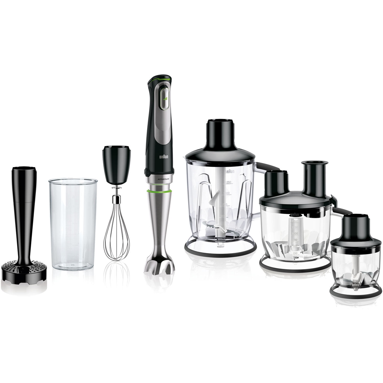 Retouch affjedring ramme Braun Multiquick 9 Hand Blender with Active Blade Technology and Food  Processor Attachment - Walmart.com