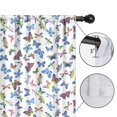 thumbnail image 4 of Blackout Kids Curtains,White Colorful Butterfly Pattern Childrens Insulated Curtains Set Of 2,Bedroom Essentials,Toddler Room Decor 42"x63", 4 of 5