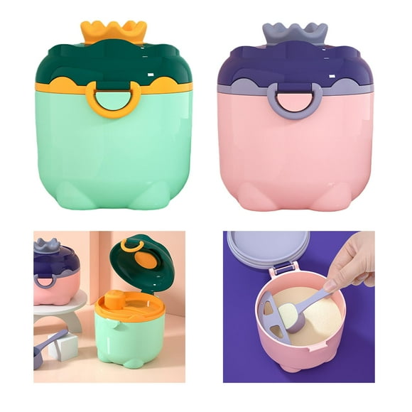 2x Contenedor Dispensador de Fórmula Portátil, Almacenamiento de Aperitivos, Caja de Almacenamiento para Actividades Libre, Contenedor de Alim CUTICAT Dispensador de fórmula