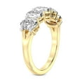 thumbnail image 4 of IGI Certified Oval Shape Lab Grown Diamond Anniversary Band Ring For Women | 5 Stone 4 CT TW In 14K Yellow Gold | FG-VS1-VS2 Quality Portia Friendly Diamonds Band Ring, 4 of 5