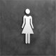 thumbnail image 4 of Pegatinas acrílicas para letreros de baños de hombres y mujeres. Señalización para hombres y mujeres., 4 of 6