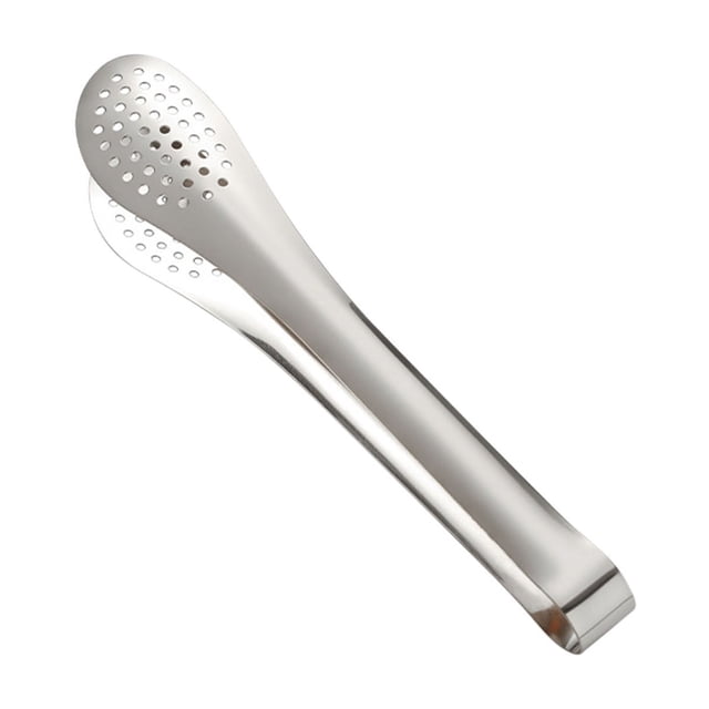 Pcksrro Pince Alimentaire Compacte en Acier Inoxydable Pince à Pain Multifonction Barbecue Coréen