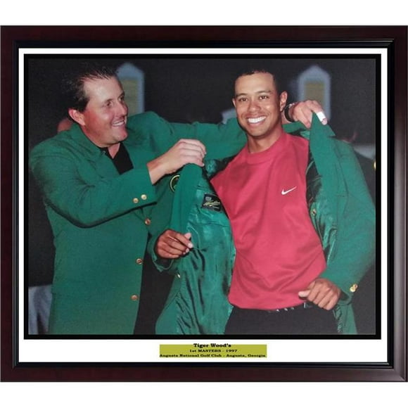 Encore Select 900-08 Tiger Woods & Phil Mickelson Green Jacket Frame - 11 x 14 Po.